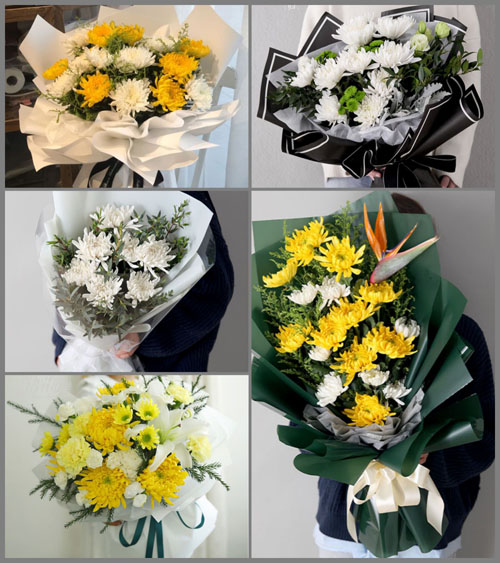广东汕头市潮南区陇田镇浩溪社区白事花束代送